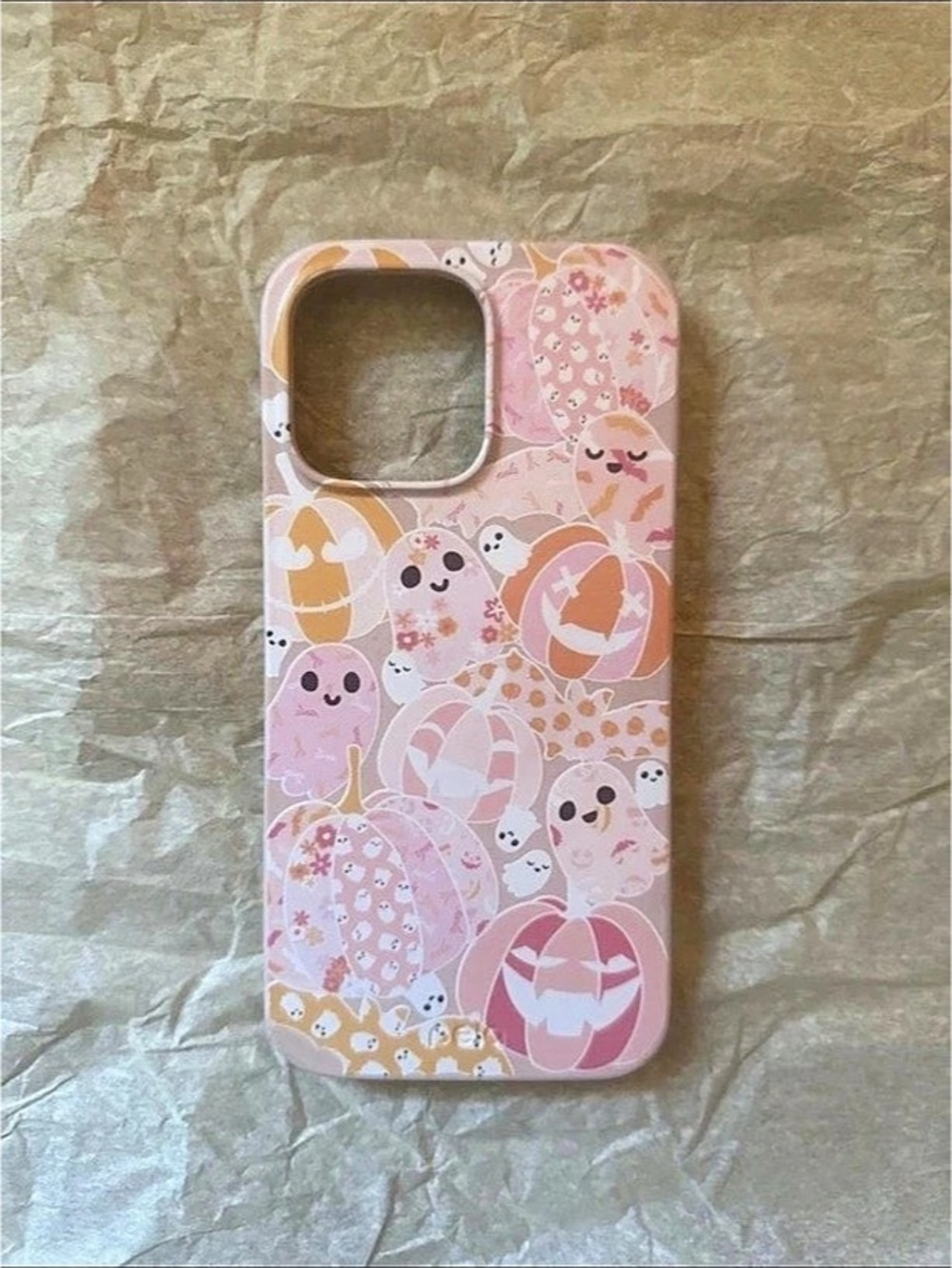 Pela Pink Ghost/Pumpkin iPhone Case